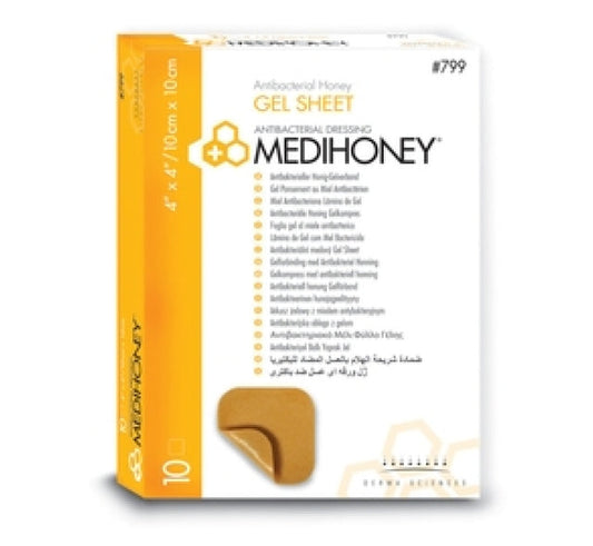 Feuille de gel antibactérien MEDIHONEY