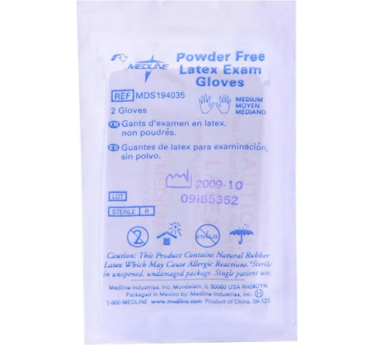 Sterile Powder-Free Latex Exam Glove Pairs