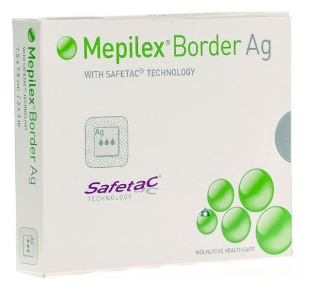 Pansements en mousse antimicrobienne Mepilex Border Ag