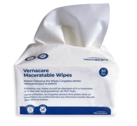 Vernacare Non-Linting Dry Wipes for Sensitive Skin