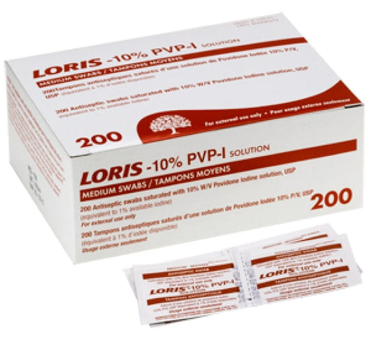 Loris 10% Povidone-Iodine Swab Sticks