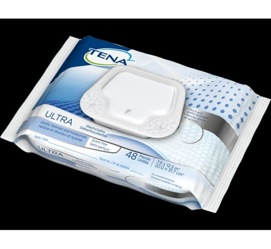 TENA Ultra Scent Free Washcloths