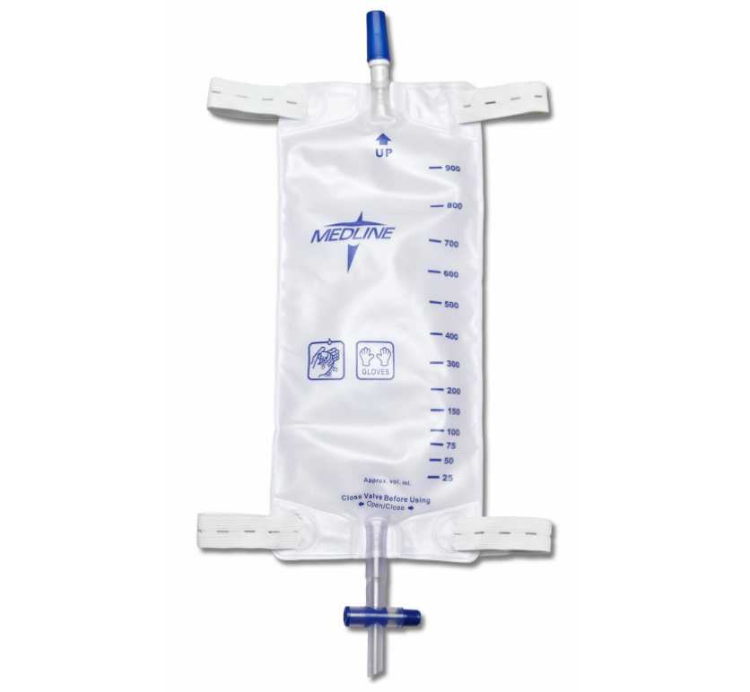 100 Silicone 1Layer Foley Catheter Tray with Drain Bag  Medline  Industries Inc